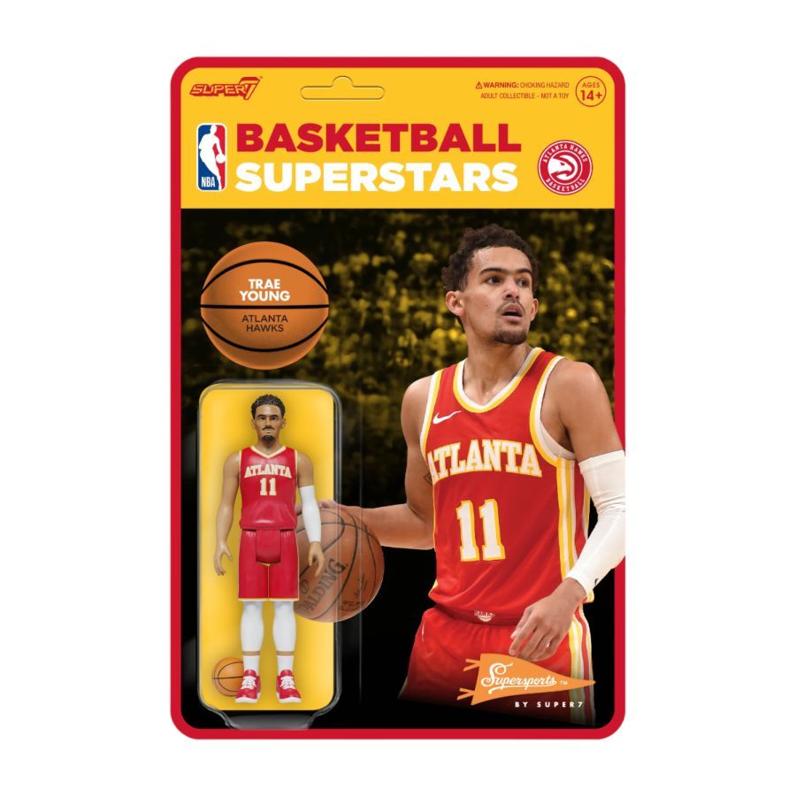 NBA - Trae Young Atlanta Hawks Supersports ReAction 3.75″ Action Figure