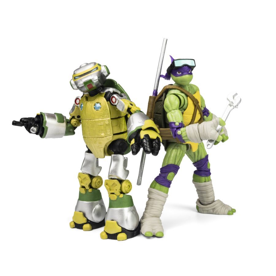 Teenage Mutant Ninja Turtles - Metalhead & Donatello BST AXN 1:15 Scale Action Figue [2 Pack]