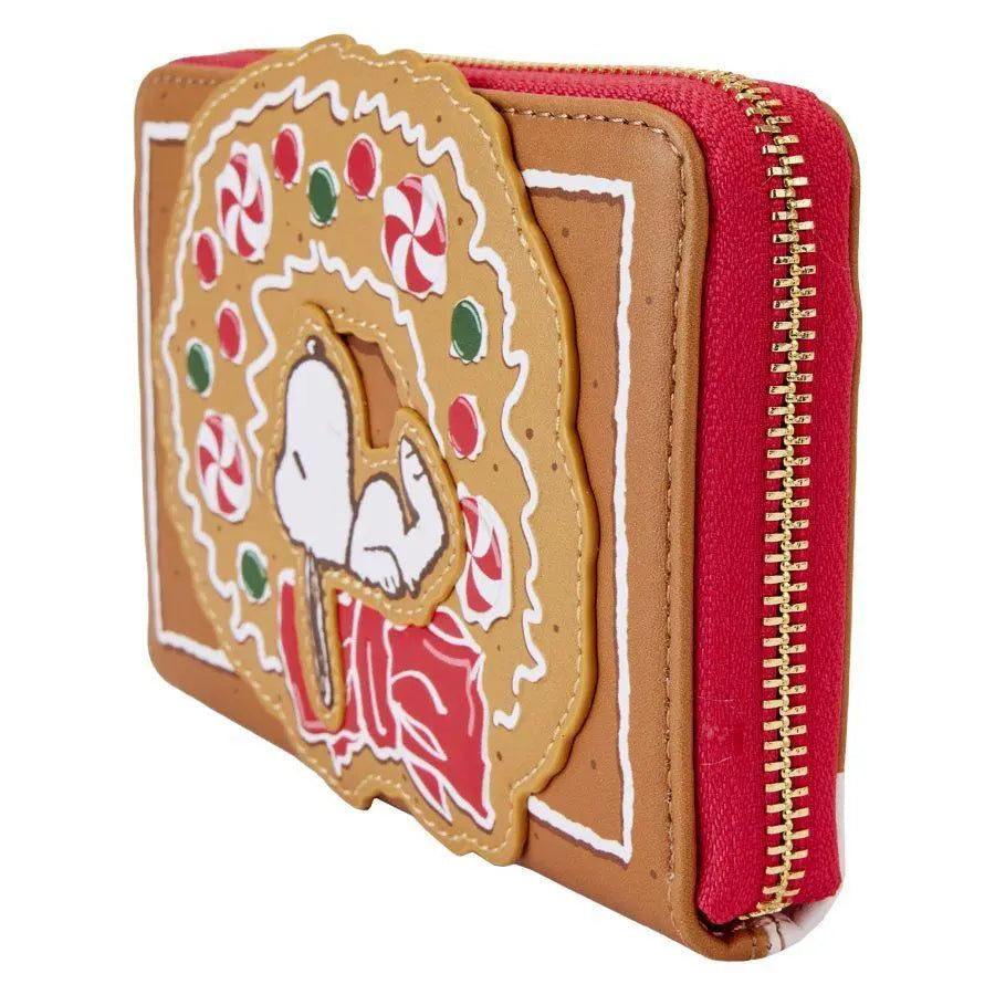 Peanuts - Snoopy Gingerbread Wreath Scented Zip Around Wallet