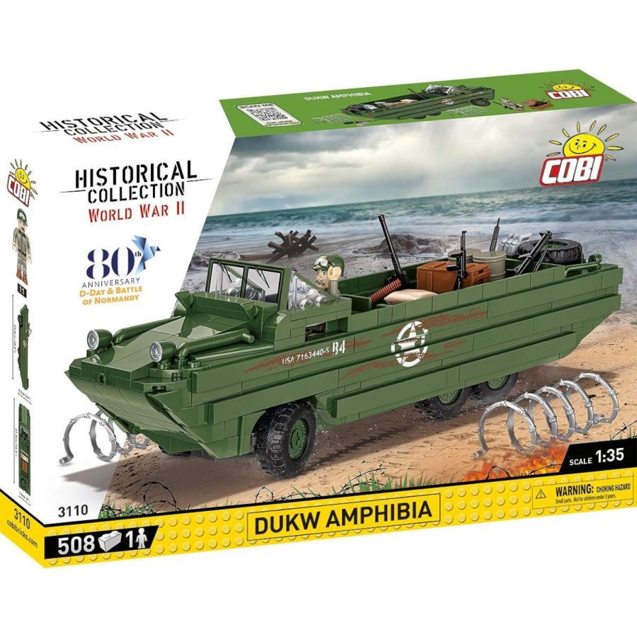 World War 2 - Dukw Amphibia Construction Brick Set (508 Pieces)