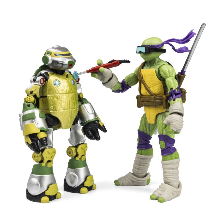 Teenage Mutant Ninja Turtles - Metalhead & Donatello BST AXN 1:15 Scale Action Figue [2 Pack]
