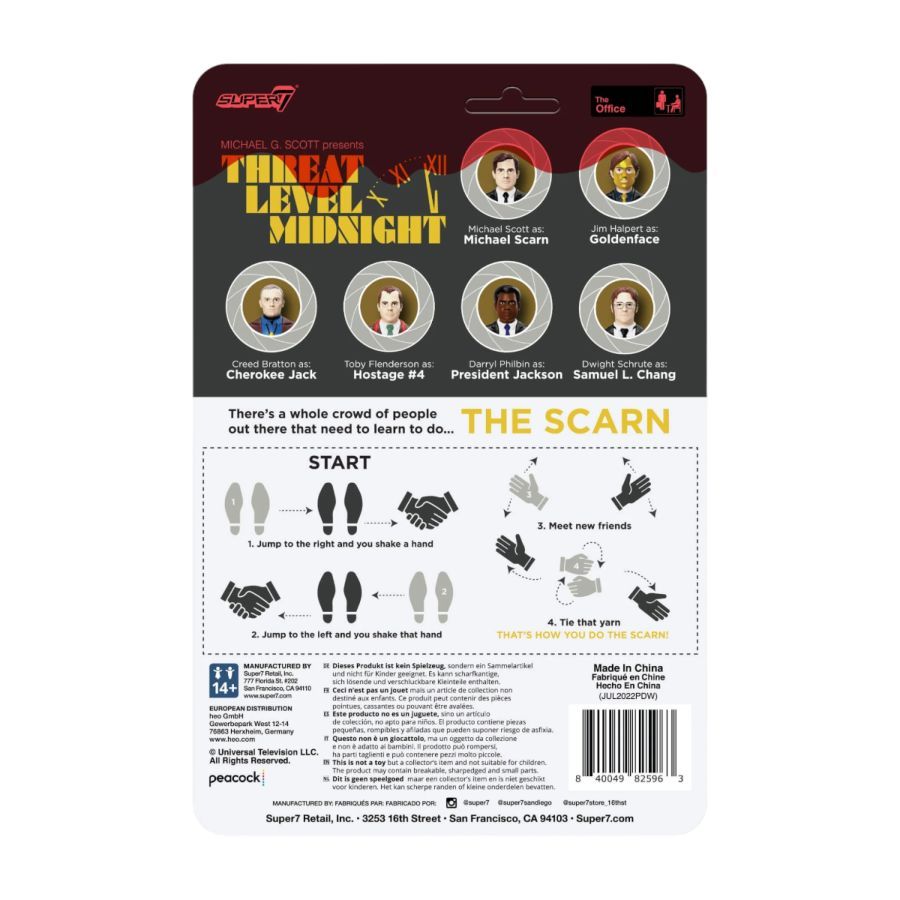 The Office - Michael Scarn (Threat Level Midnight) ReAction 3.75″ Action Figure