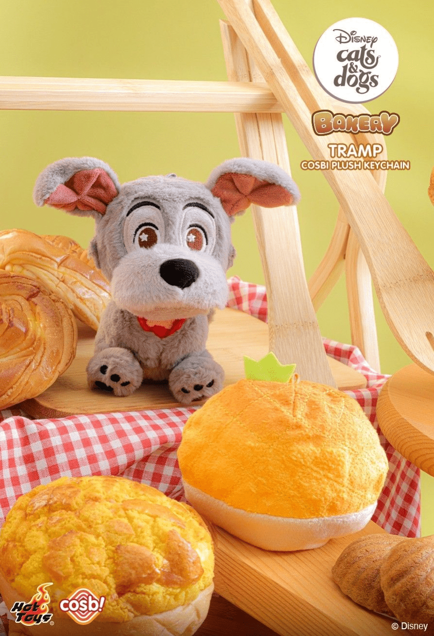 Disney - Cats & Dogs Bakery Cosbi Plush Keychain Collection Assortment (Display of 6)