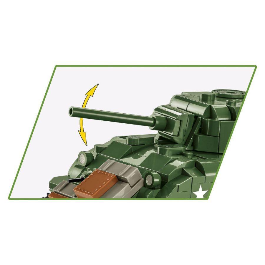 World War 2 - M4A1 Sherman Construction Brick Set (663 Pieces)