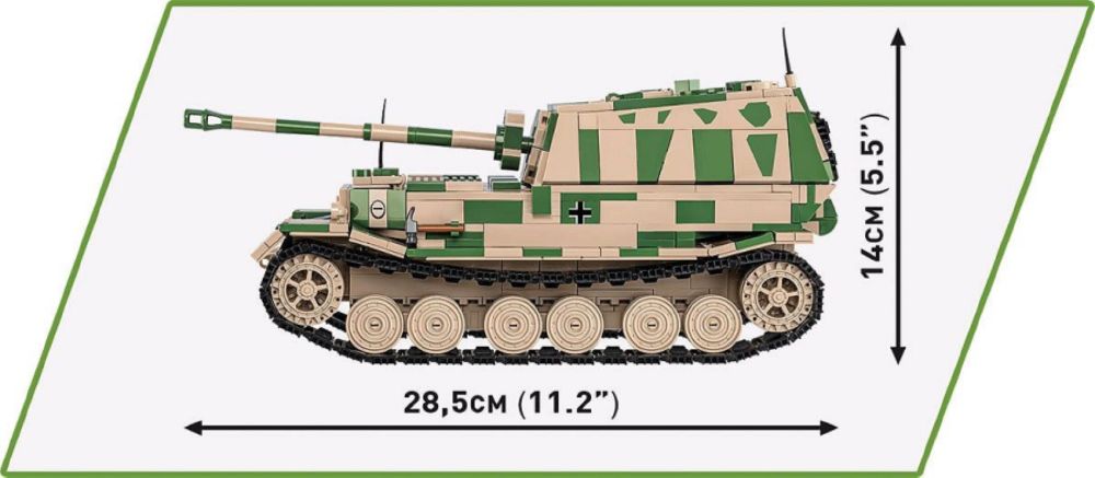 World War 2 - Sd.Kfz. 184 Ferdinand Construction Brick Set (1268 Pieces)