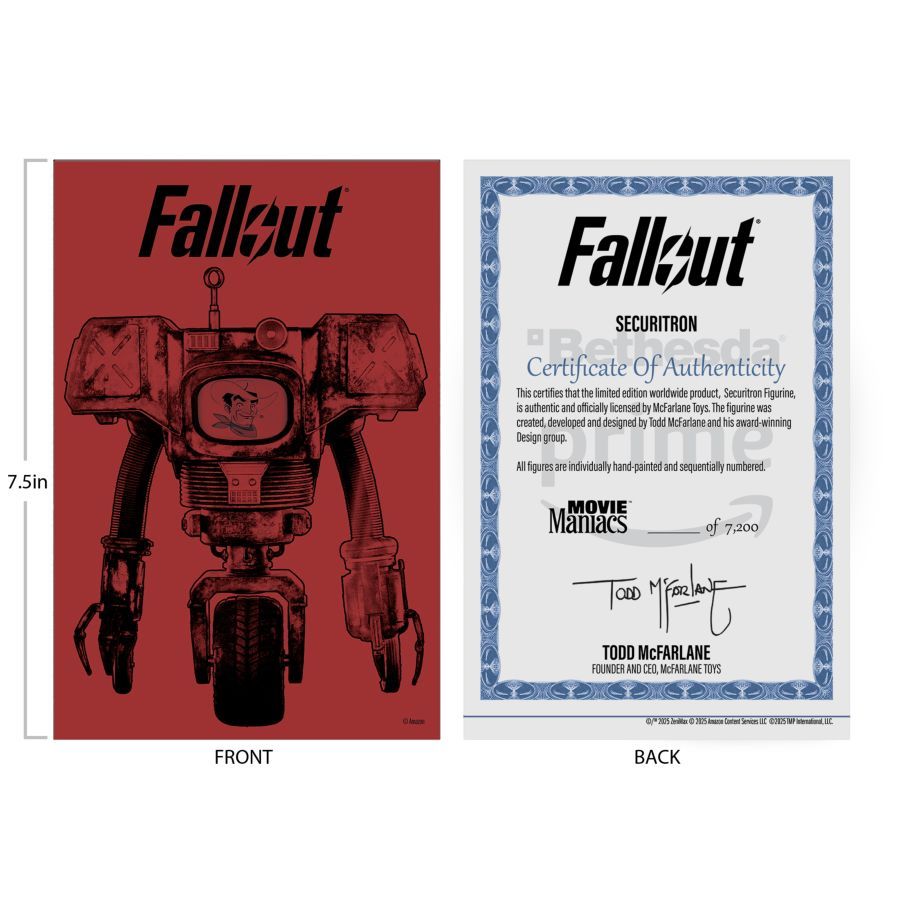 Fallout (TV) - Securitron (Season 2) Movie Maniacs 6″ Posed Figure