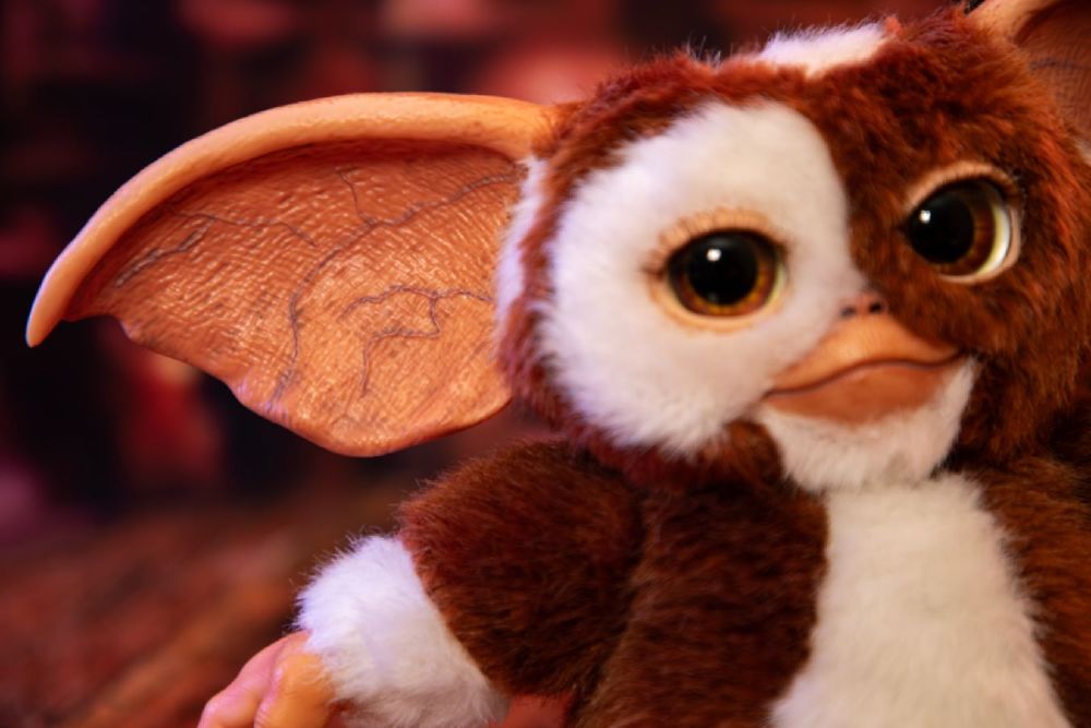 Gremlins - Replica Mogwai box and Gizmo plush