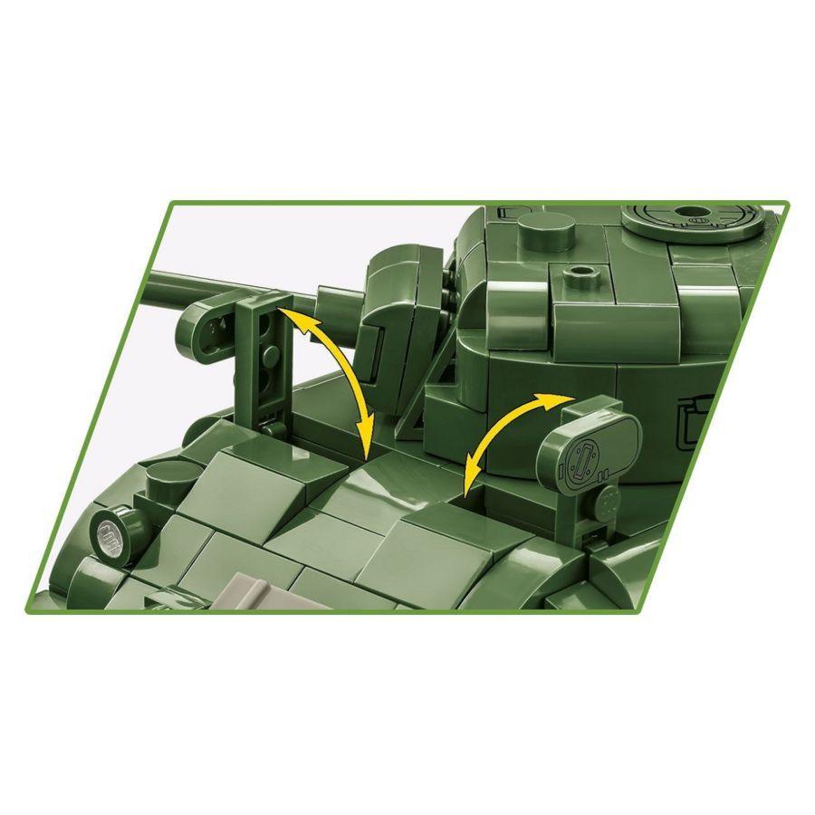 World War 2 - M4A1 Sherman Construction Brick Set (663 Pieces)