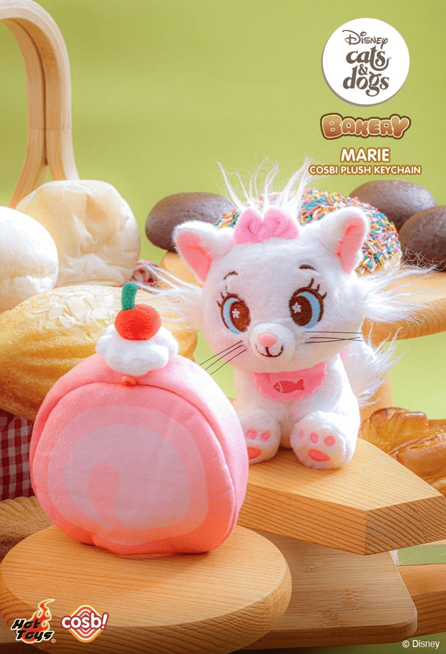 Disney - Cats & Dogs Bakery Cosbi Plush Keychain Collection Assortment (Display of 6)