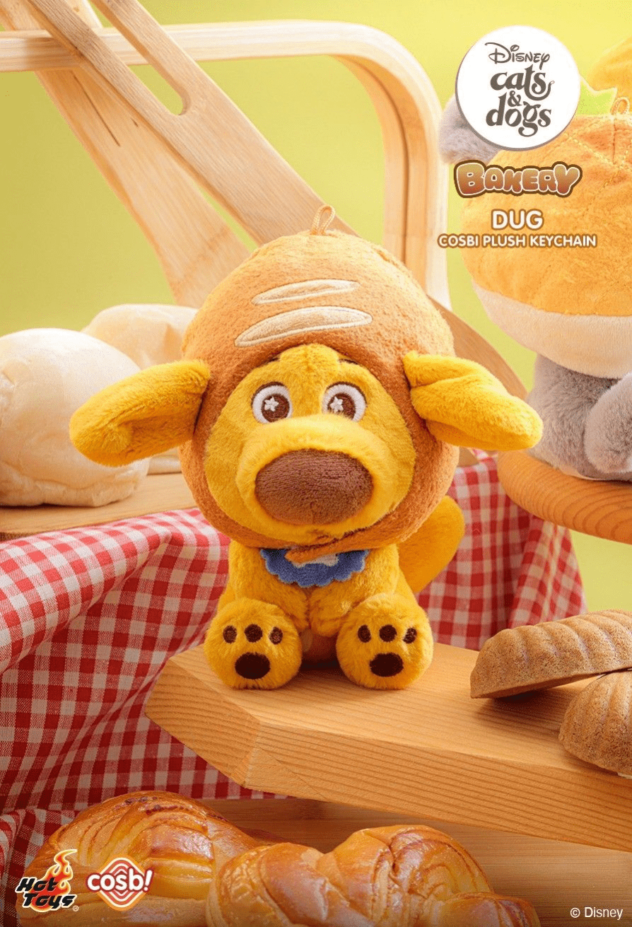 Disney - Cats & Dogs Bakery Cosbi Plush Keychain Collection Assortment (Display of 6)