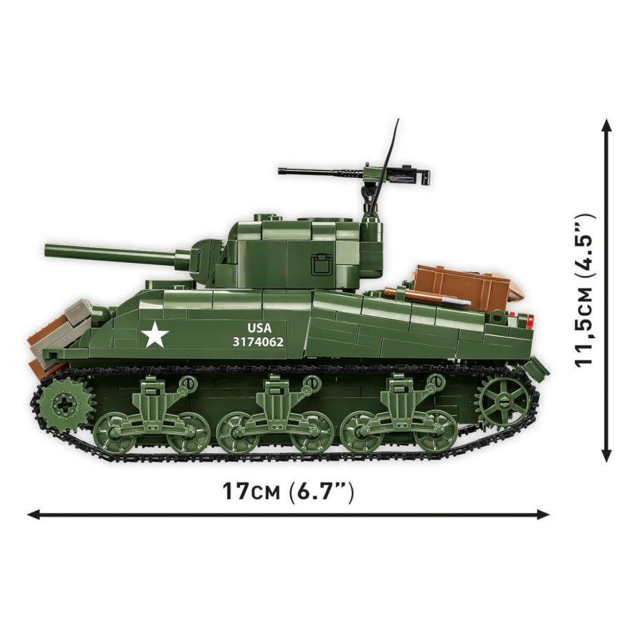 World War 2 - M4A1 Sherman Construction Brick Set (663 Pieces)
