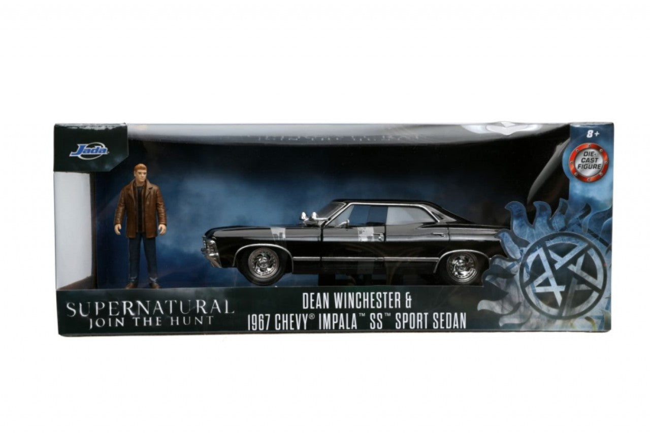 Supernatural - '67 Chevy Impala with Dean 1:24 Scale Hollywood Ride (Model Car)