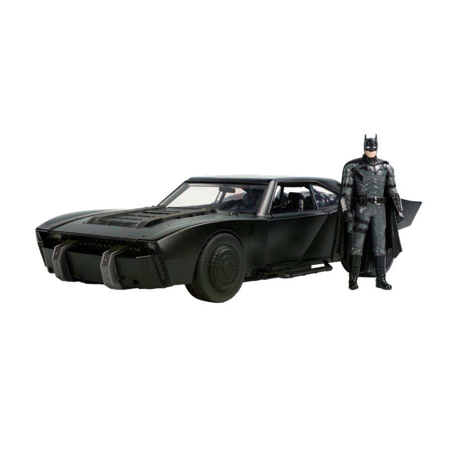 The Batman - Batmobile With Batman 1:18 Scale Hollywood Ride With Light (Model Car)