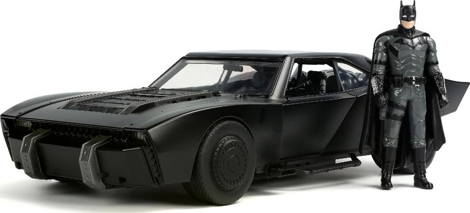 The Batman - Batmobile With Batman 1:18 Scale Hollywood Ride With Light (Model Car)