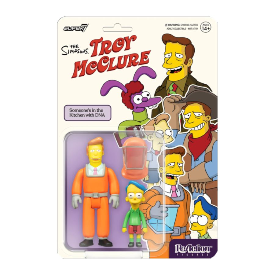 The Simpsons - Troy McClure (Someone’s in the Kitchen with DNA) Reaction 3.75″ Figure