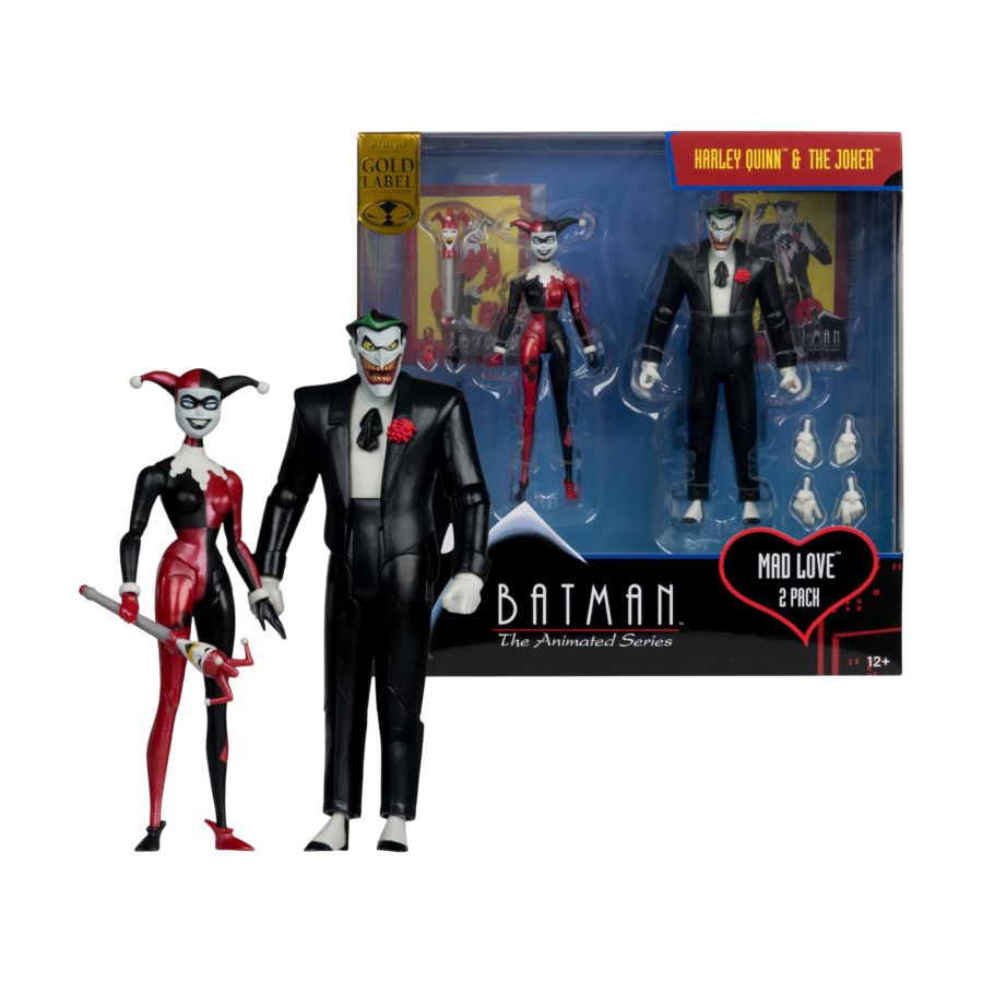 DC Direct - Batman Animated (Comic) Harley Quinn & The Joker (Mad Love) Gold Label