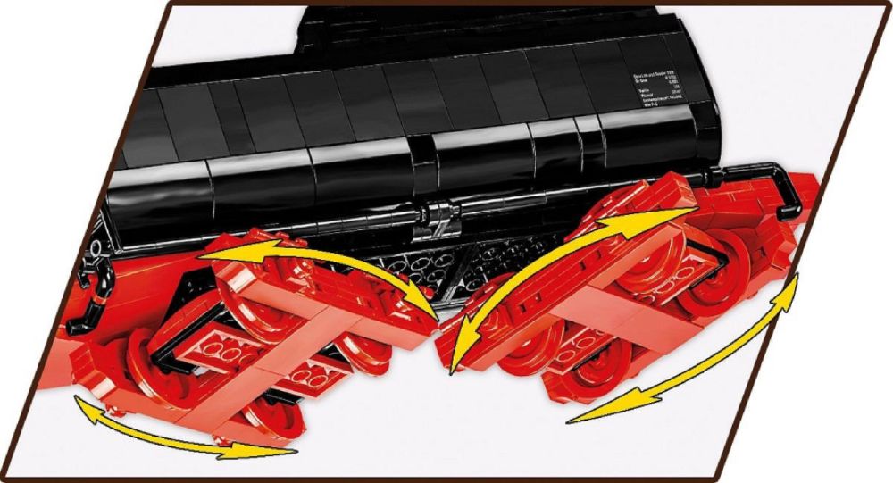Trains - DR BR 52 Steam Locomotive Construction Brick Set (2505 Pieces)