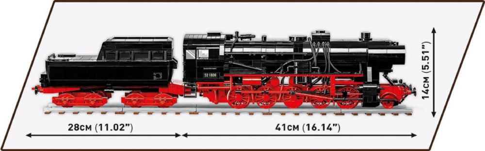 Trains - DR BR 52 Steam Locomotive Construction Brick Set (2505 Pieces)