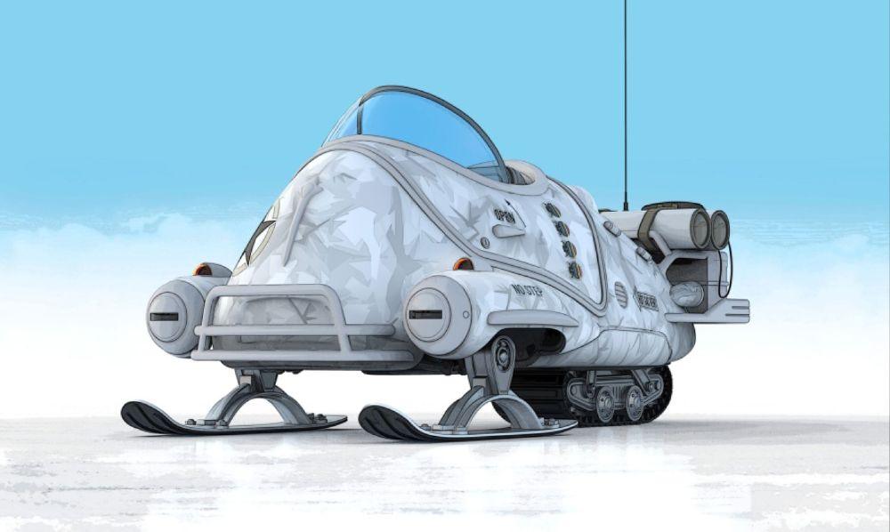 Fallout - Whiteout Snowtrack Fusion Flea 1:18 Scale Diecast Vehicle