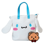 Hello Kitty - Cinnamoroll Sherpa Tote Bag with Coin Bag