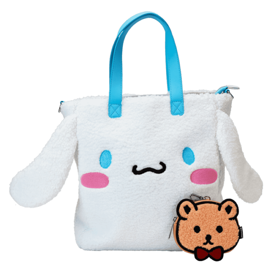 Hello Kitty - Cinnamoroll Sherpa Tote Bag with Coin Bag