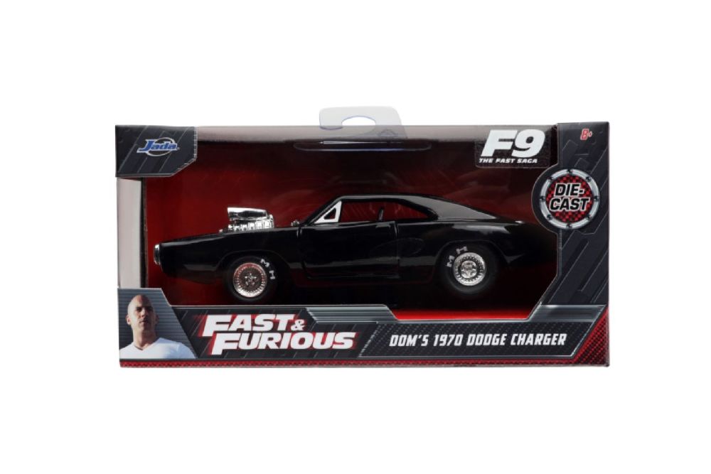 Fast & Furious - 1970 Dodge Charger Black 1:32 Scale Hollywood Ride