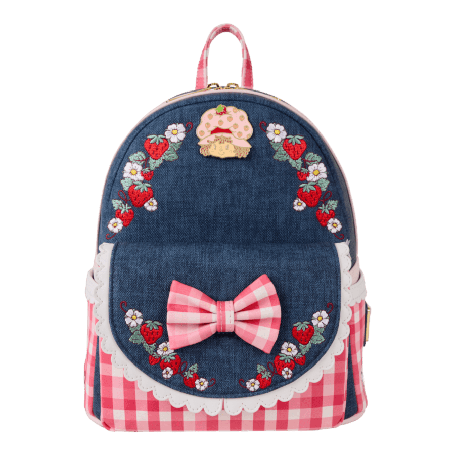 Strawberry Shortcake - Faux Denim Mini Backpack