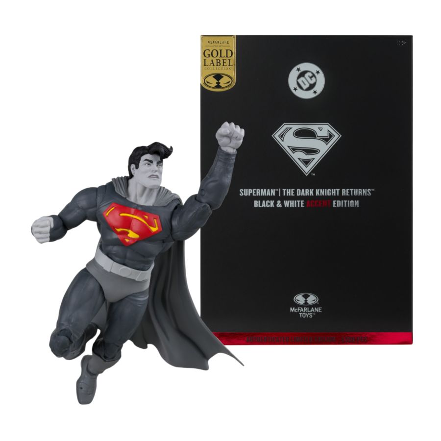 Batman: Dark Knight Returns - Superman Black & White 7″ Action Figure [Gold Label]