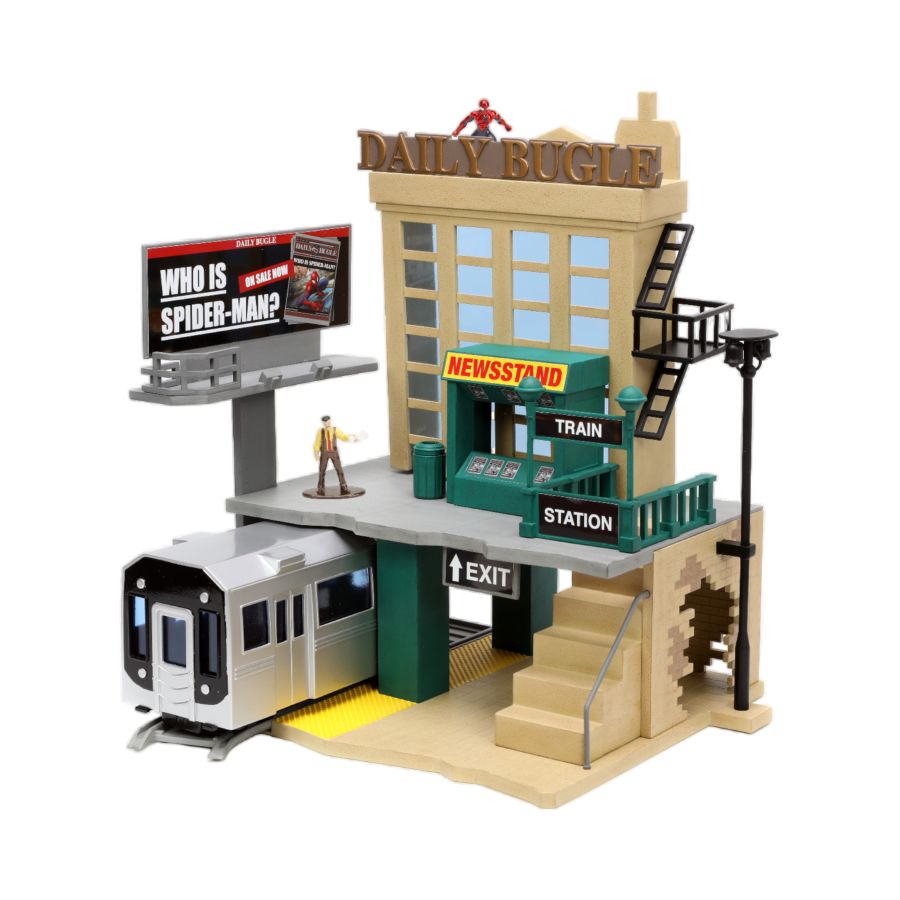 Spider-Man (comics) - New York City Deluxe Nano Scene with 2-Figure