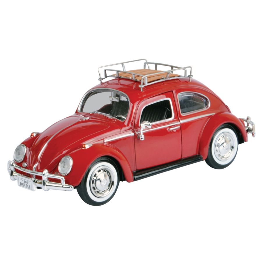 Volkswagen Collection - 1966 VW Classic Beetle with Roof Luggage Rack 1:24 Scale Diecast Vehicle