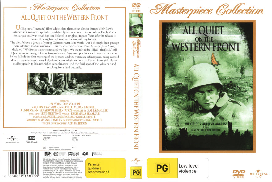 All Quiet on the Western Front (1930) DVD