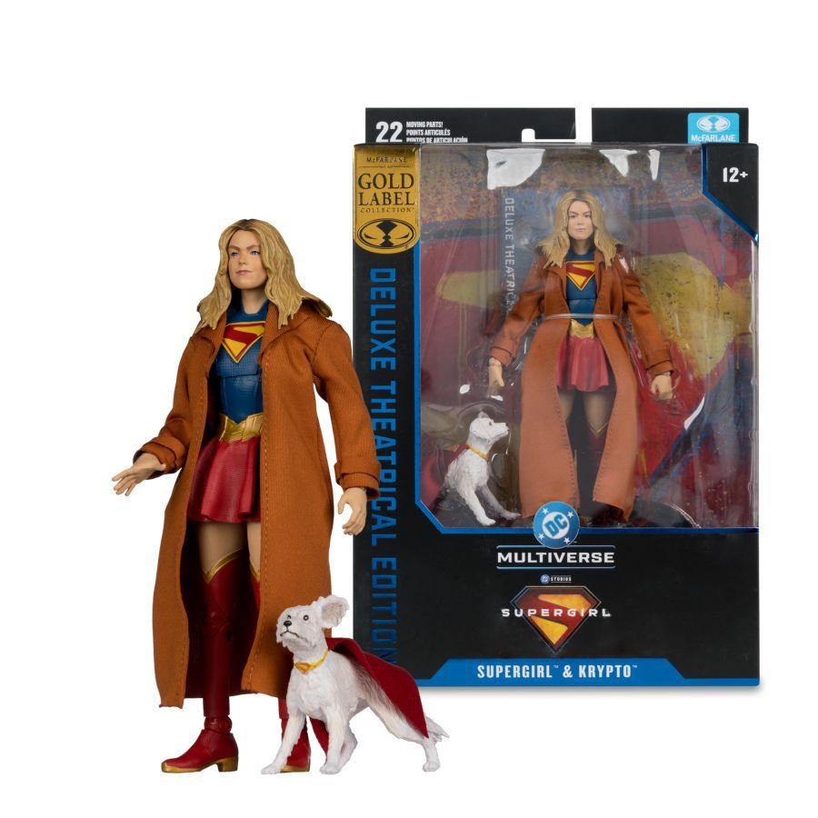 Supergirl (2026) - Supergirl and Krypto Deluxe 7″ Gold Label Figure