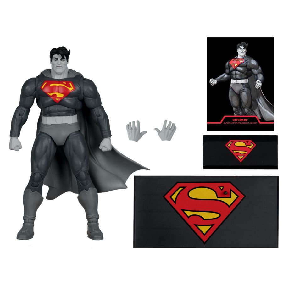 Batman: Dark Knight Returns - Superman Black & White 7″ Action Figure [Gold Label]