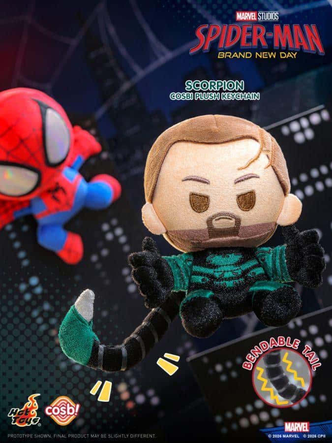 Spider-Man: Brand New Day - Spider-Man Cosbi Plush Keychain Assortment (Display of 8)