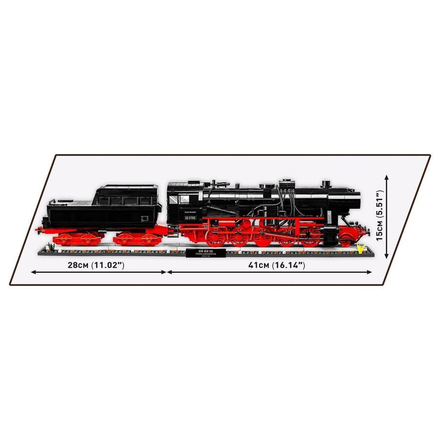 Trains - DRB Class 52 Steam Locomotive & Rail Construction Brick Set (2747 Pieces)