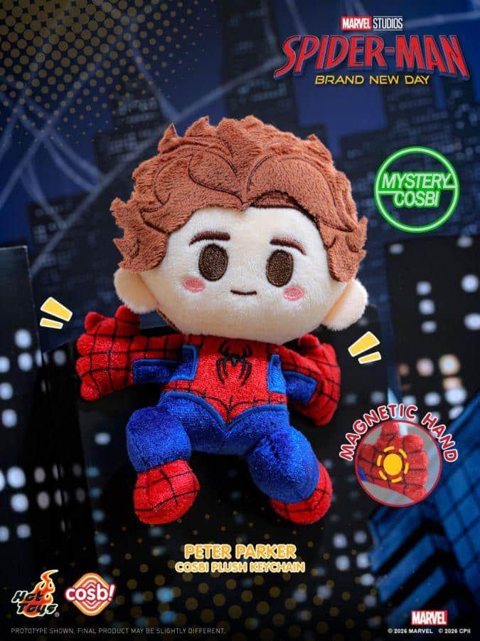 Spider-Man: Brand New Day - Spider-Man Cosbi Plush Keychain Assortment (Display of 8)