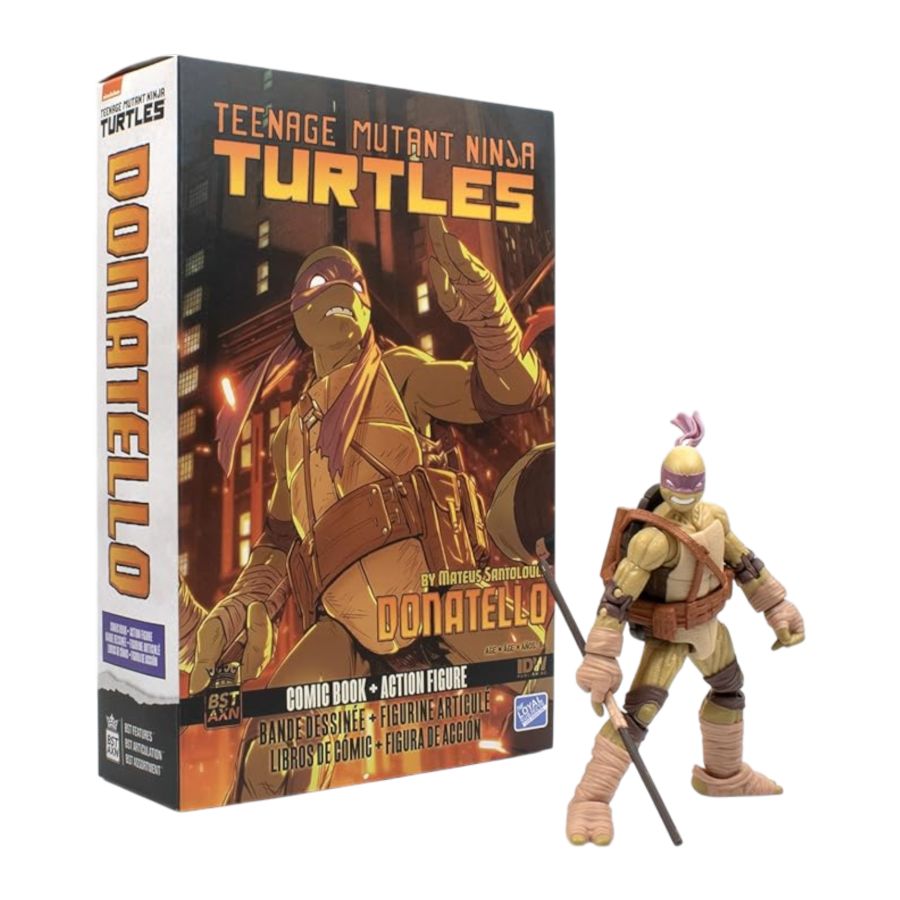 Teenage Mutant Ninja Turtles (comics) - Donatello BST AXN Action Figure & Comic Book (Wave 3)
