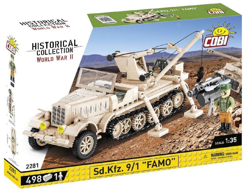 World War 2 - Sd.Kfz. 9/1 “Famo” Half-Track Construction Brick Set (502 Pieces)