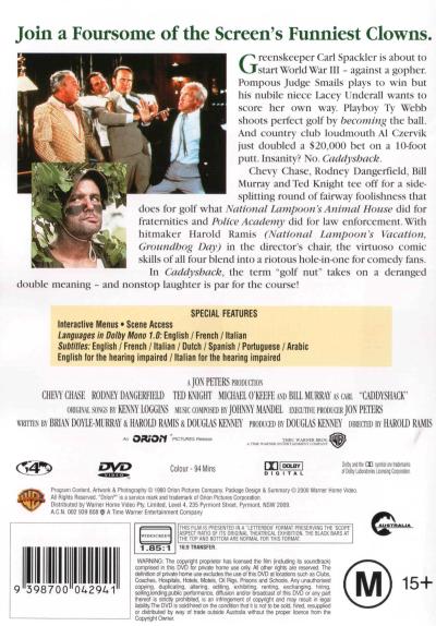 Caddyshack DVD