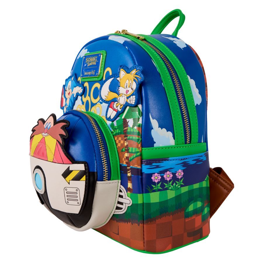 Sonic the Hedgehog - Green Hill Zone Loungefly Backpack