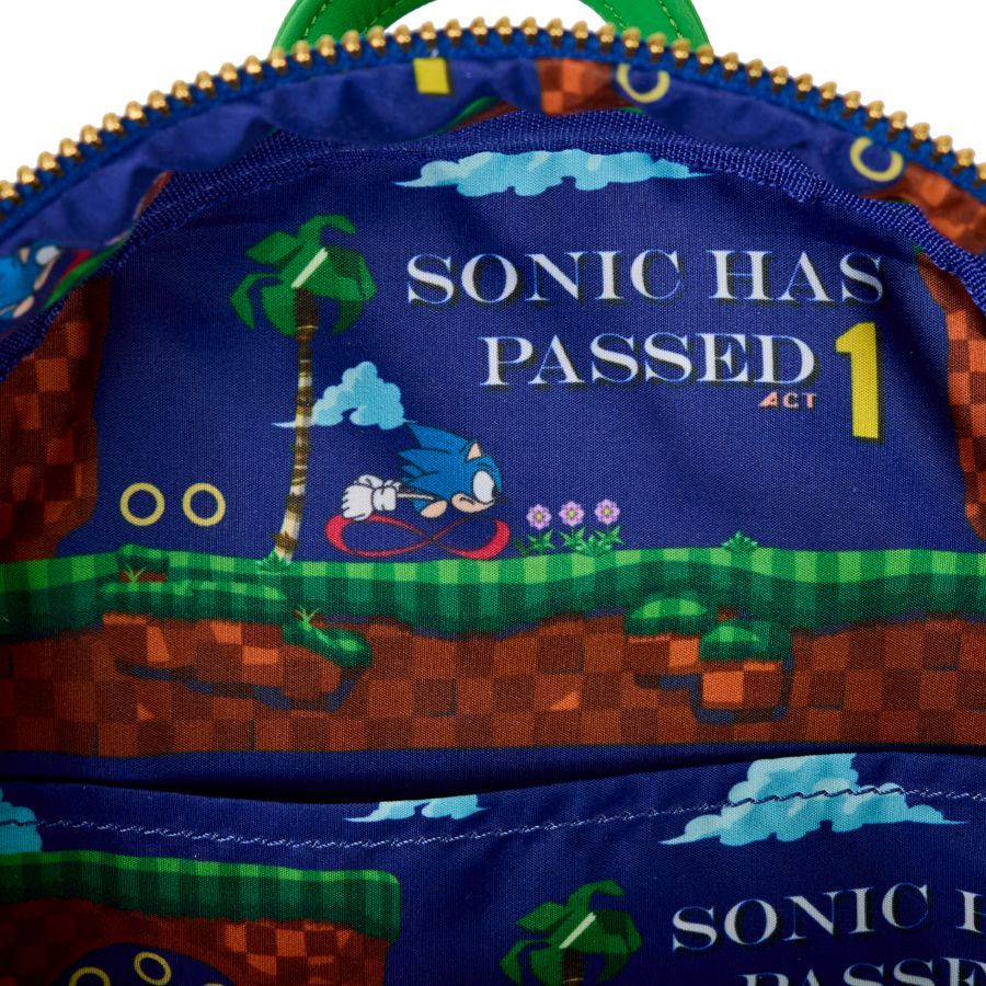 Sonic the Hedgehog - Green Hill Zone Loungefly Backpack