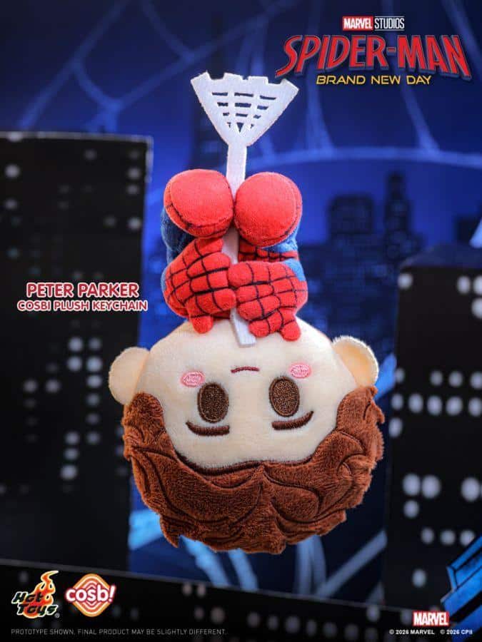 Spider-Man: Brand New Day - Spider-Man Cosbi Plush Keychain Assortment (Display of 8)