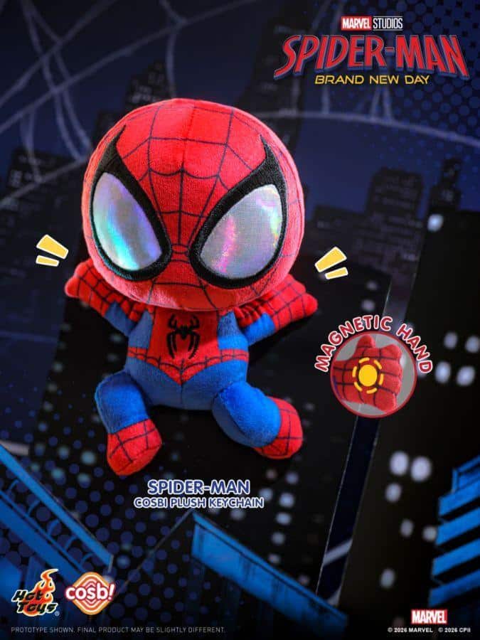 Spider-Man: Brand New Day - Spider-Man Cosbi Plush Keychain Assortment (Display of 8)