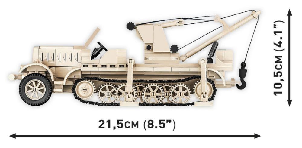 World War 2 - Sd.Kfz. 9/1 “Famo” Half-Track Construction Brick Set (502 Pieces)