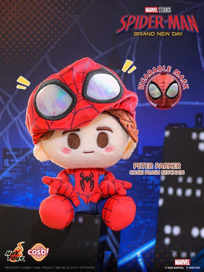 Spider-Man: Brand New Day - Spider-Man Cosbi Plush Keychain Assortment (Display of 8)
