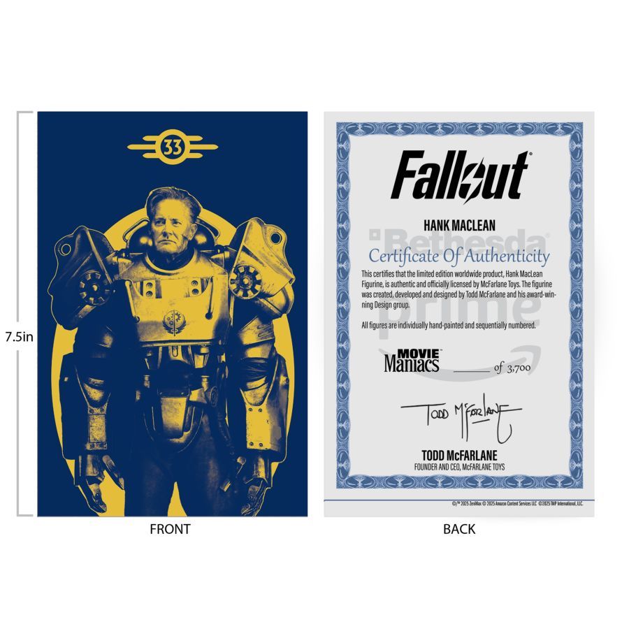 Fallout (TV) - Hank (Season 2) Movie Maniacs 6″ Posed Figure (Chase)