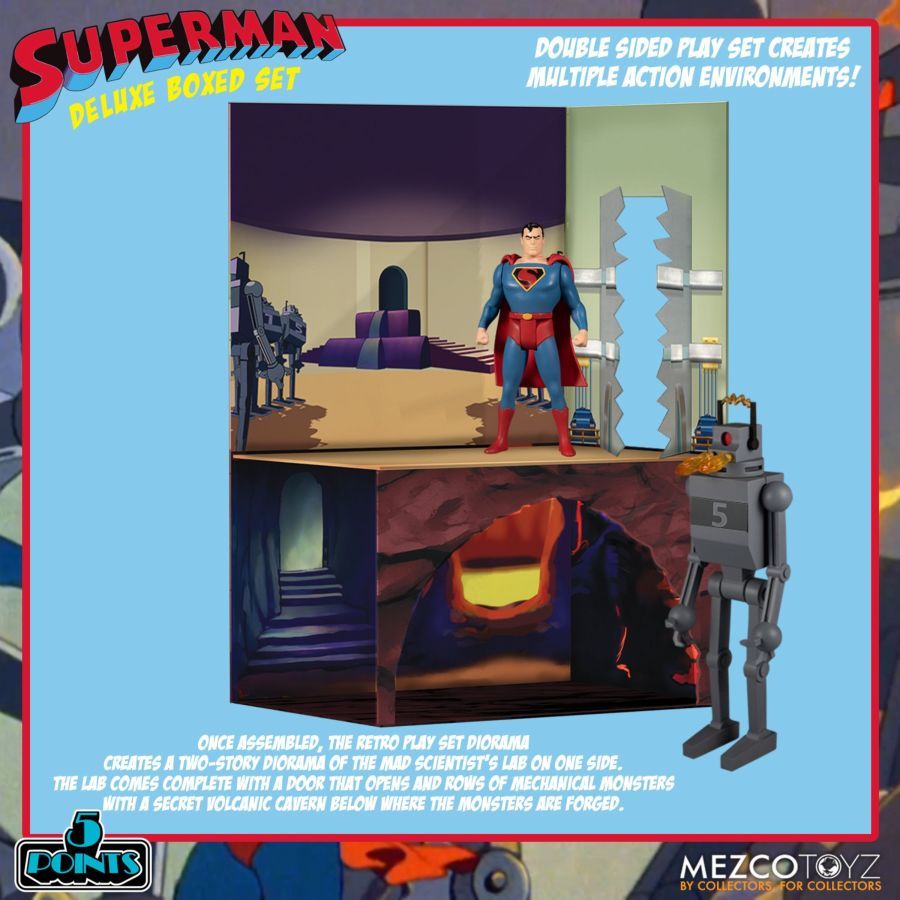 Superman The Animated Series - Mechanical Monsters 5 Points Action Figure Deluxe Box Set