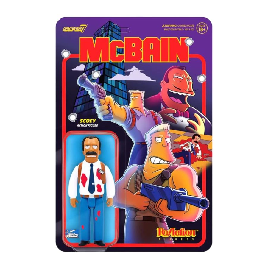 The Simpsons: McBain - Scoey Reaction 3.75″ Figure
