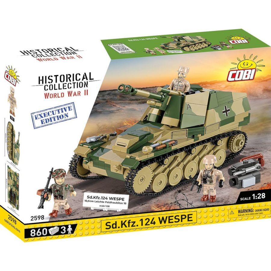 World War 2 - Sd.Kfz.124 Wespe [Exclusive]Construction Brick Set (860 Pieces)