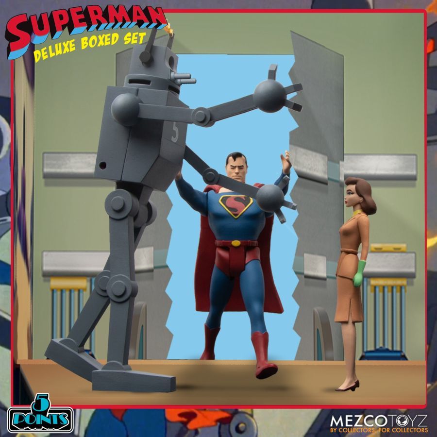 Superman The Animated Series - Mechanical Monsters 5 Points Action Figure Deluxe Box Set